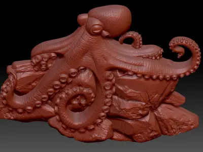 Octopus 3D print model