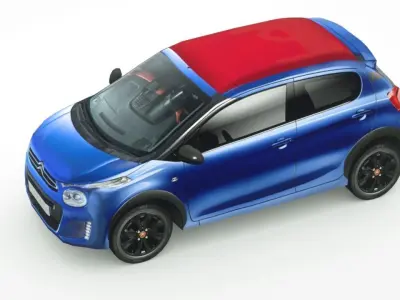 Citroen C1 urban 2020 Low-poly 3D model