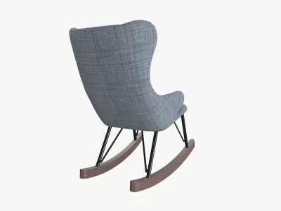 Rocking Chair Low-poly 3D model