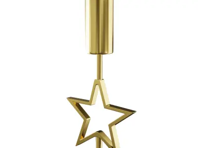 Venice Gold Candle Holder 3D model