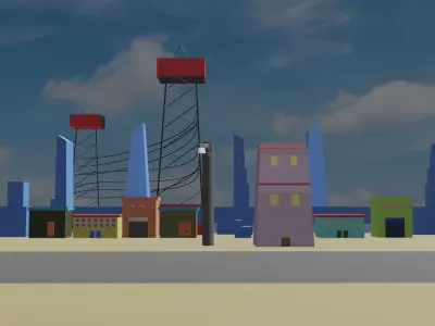 Industrial site 3D model