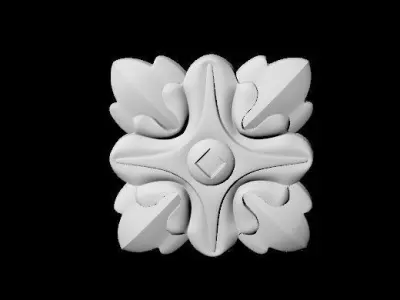 Central decor ornament for furniture 3D model 278