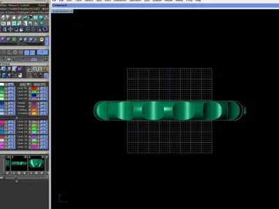 Modern Geometric Gold Bangle Bracelet 3D print model