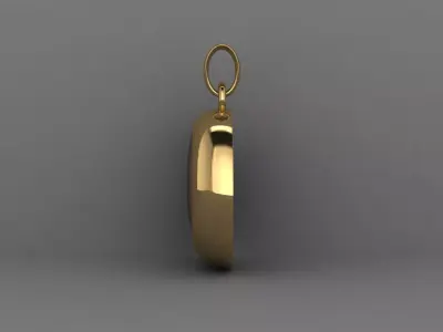 Turquoise Gem Pendant 3D Jewelry Model 3D print model