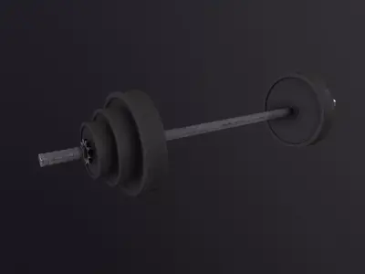 Dumbbell 3D Model Low-poly 3D model