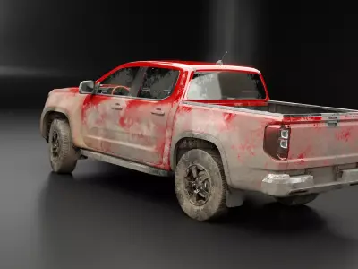 Generic Modern Pickup Truck Dirt and Mud 3D model