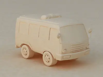 car road city sport travel illustration simple game 3D model