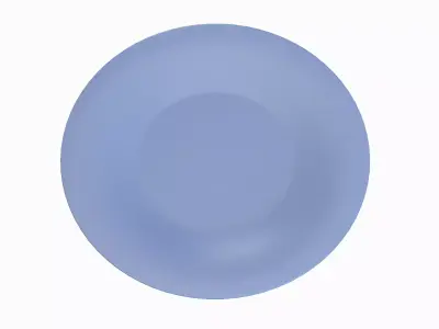 Disposable Plastic Plate B 01 Low-poly 3D model