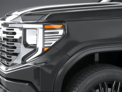 GMC Sierra Denali regular cab 2022 3D model