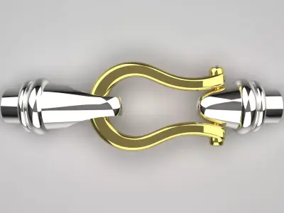 Two-tone bracelet connection modern design model bg0044 3D print model