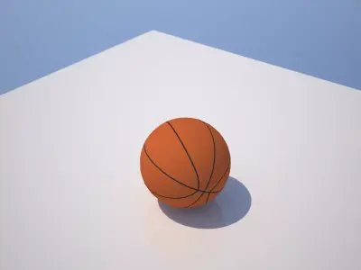 Basketball ball - free Free low-poly 3D model