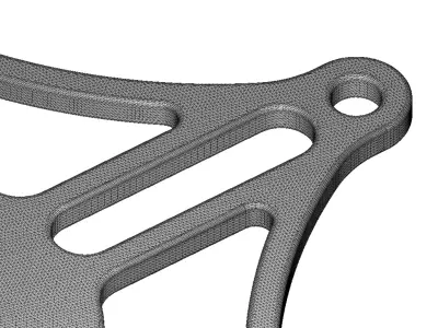 Plastic Crank Arm Bracket Toy 3D model