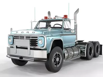 Generic Truck F-750 1978 Extended Cab  3D model