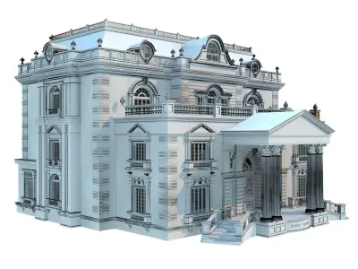architecture luxury villa 3D model