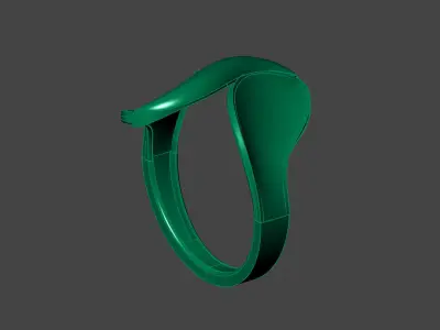 Plain Ring Women Ready STL 3DM Models Womens Rings 3D models 3D print model 5