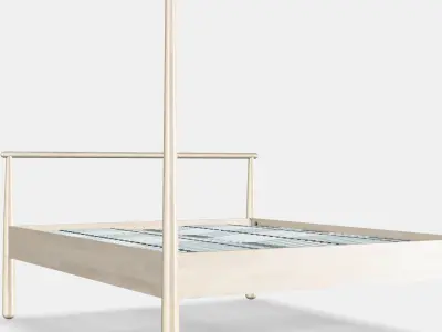 GJORA Bed frame 3 Low-poly 3D model