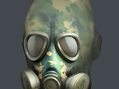 Helmet 3d model military combat Military Low-poly Low-poly 3D model 63