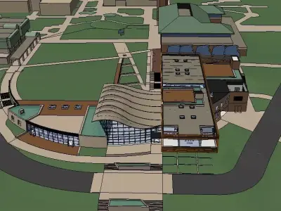 Sketchup Shopping Center M Free 3D model