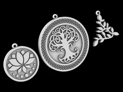 Pendants YOGA Free 3D print model