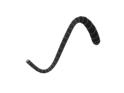 Cat Tail v1 001 Low-poly 3D model