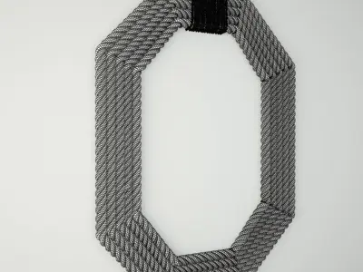 Rope Wall Mirror 3D model