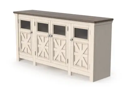 Tv Stand - 4 doors Low-poly 3D model