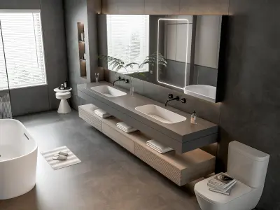 Bathroom 90 3D model
