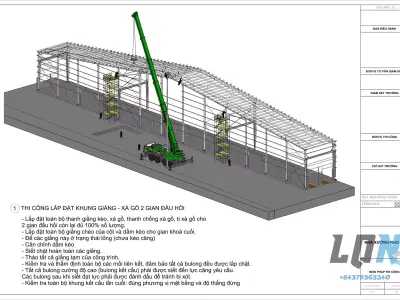 Steel Factory Construction Measures 3D model