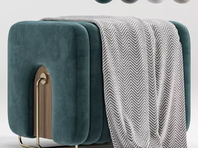 Rivers Stool By Mezzo Collection 3D model
