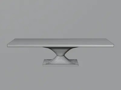 Luxury table Low-poly 3D model