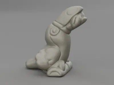 Ceramic Toucan parrot 3D print model