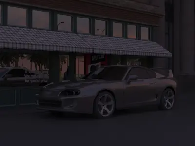 Toyota Supra 3D model from CGTrader