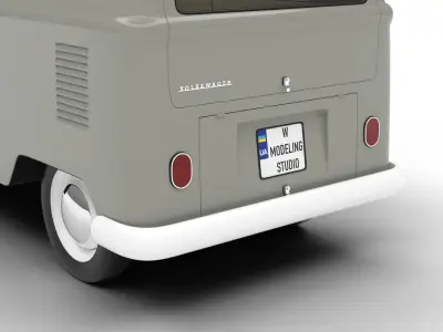 Volkswagen T1 Panel Van 1950 3d model 3D model
