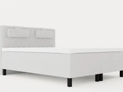 Lucky Complete Bed Package 160x200 Foam Diamond Bed Give Low-poly 3D model