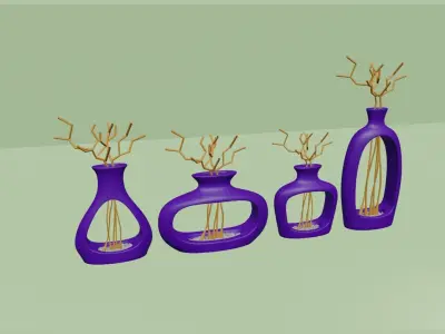 04 Empty Vases Collection - Modern Plant Vase - STL Printable