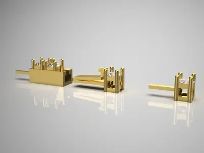 Classic tennis bracelet with diamonds model bg0022 3D print model