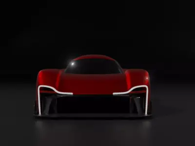 Futuristic Hypercar 3D model