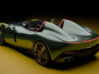 Highpoly 2019 Ferrari Monza SP2 3D model