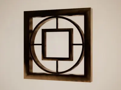 Bronze Wall Decoration 03 Free low-poly 3D model