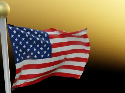 United States Flag  Free 3D model