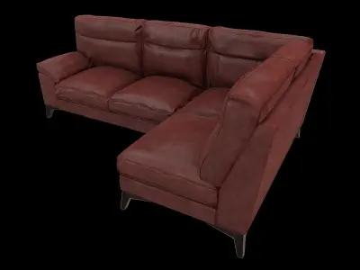 Sofa set PBR 3d model outdoor sectional 3D model