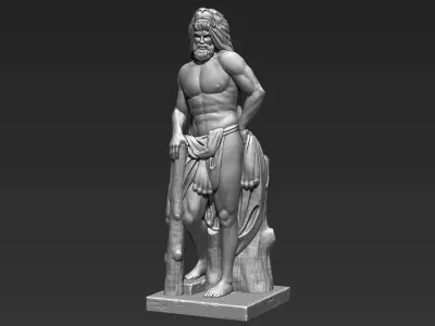 Hercules Greek Statue 3D print model