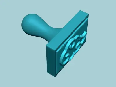 Stamp 93 - Naruto Cloud - Fondant Decoration Maker Toy 3D print model