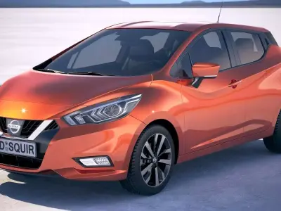 Nissan Micra 2017 3D model