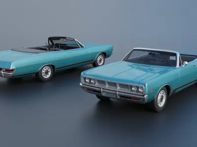 Dodge Polara Convertible 1969 3D print model