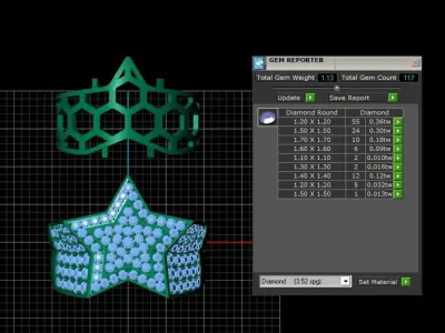 Star ring v5 2 layers 3D print model
