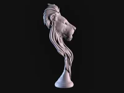 Lion Head 3D print model