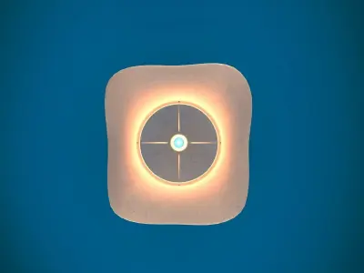 Sky lantern Low-poly 3D model