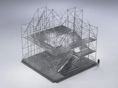 Layher Structure Pavilion 7 3D model