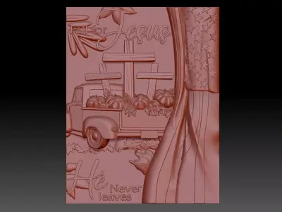Car road 3D print model